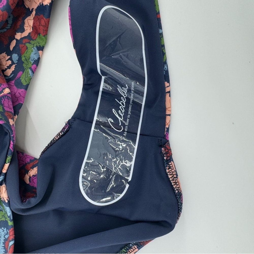 NWT Cleobella Mae corozal Multicolor One-Shoulder Bikini set szL - Picture 7 of 10